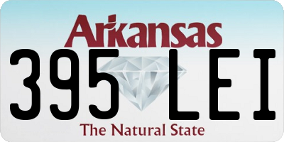 AR license plate 395LEI