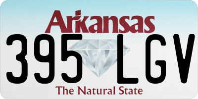 AR license plate 395LGV