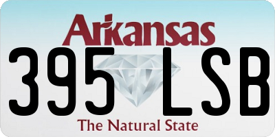 AR license plate 395LSB