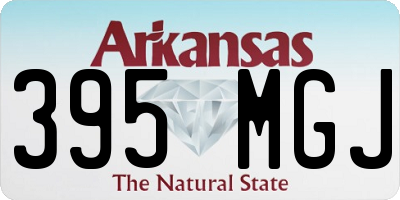 AR license plate 395MGJ