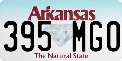 AR license plate 395MGO