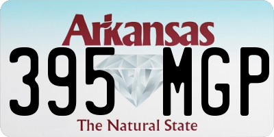 AR license plate 395MGP
