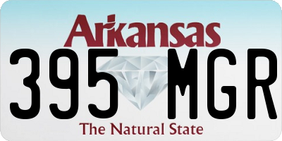 AR license plate 395MGR
