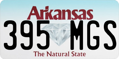 AR license plate 395MGS