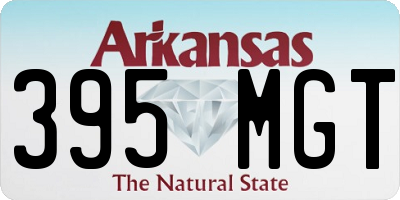 AR license plate 395MGT
