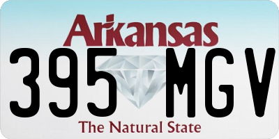 AR license plate 395MGV