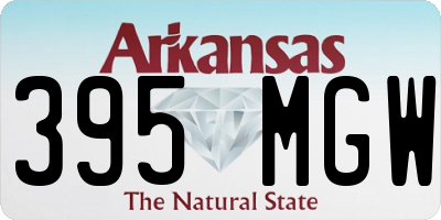 AR license plate 395MGW