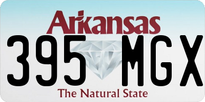 AR license plate 395MGX