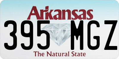 AR license plate 395MGZ