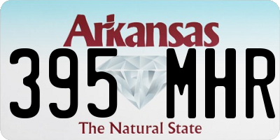 AR license plate 395MHR