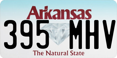 AR license plate 395MHV