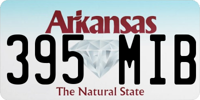 AR license plate 395MIB