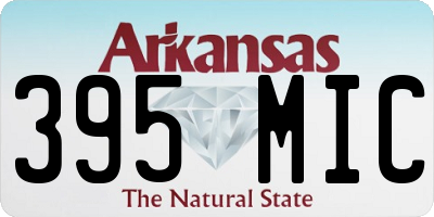 AR license plate 395MIC