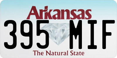 AR license plate 395MIF