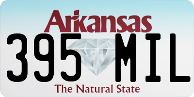 AR license plate 395MIL