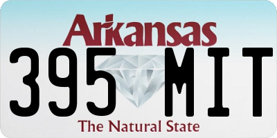 AR license plate 395MIT