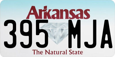 AR license plate 395MJA