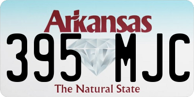 AR license plate 395MJC