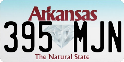 AR license plate 395MJN
