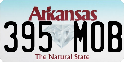 AR license plate 395MOB