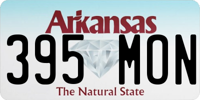 AR license plate 395MON
