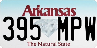 AR license plate 395MPW