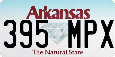 AR license plate 395MPX