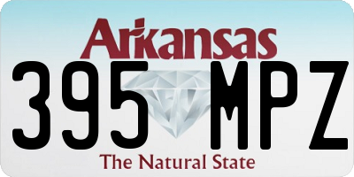 AR license plate 395MPZ
