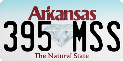 AR license plate 395MSS