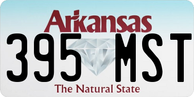 AR license plate 395MST