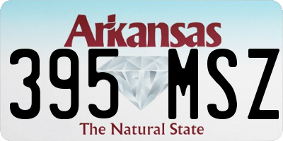 AR license plate 395MSZ