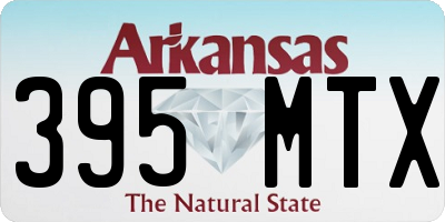 AR license plate 395MTX