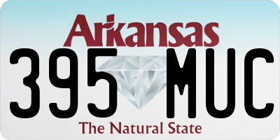 AR license plate 395MUC