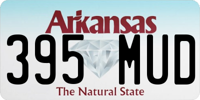 AR license plate 395MUD