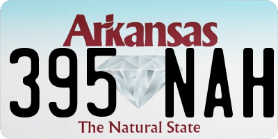AR license plate 395NAH