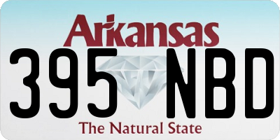 AR license plate 395NBD