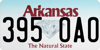 AR license plate 395OAO
