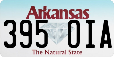 AR license plate 395OIA
