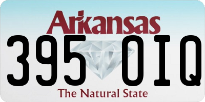 AR license plate 395OIQ
