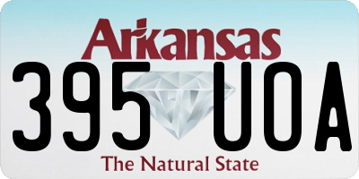AR license plate 395UOA