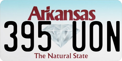 AR license plate 395UON