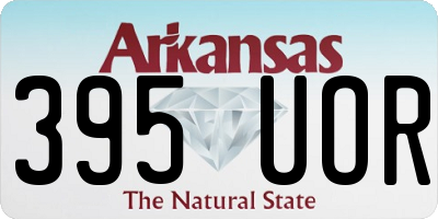 AR license plate 395UOR