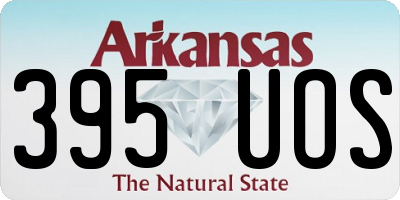 AR license plate 395UOS