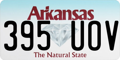 AR license plate 395UOV