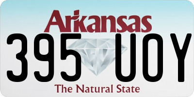 AR license plate 395UOY