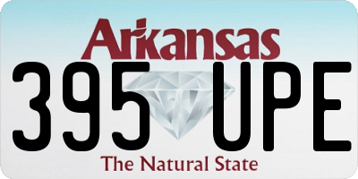 AR license plate 395UPE