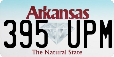 AR license plate 395UPM