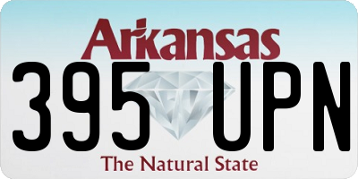 AR license plate 395UPN