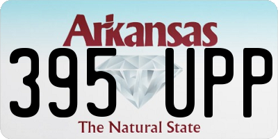 AR license plate 395UPP