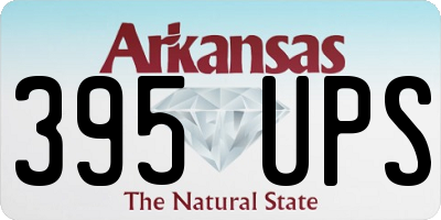 AR license plate 395UPS